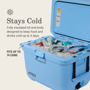 COLEMAN PRO 74CANS/45QT HARD SIDED COOLER - BLUE SKY - Like New