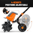 DOVAMAN 18-INCH ELECTRIC GARDEN TILLER & CULTIVATOR, 15-AMP, CORDED ROTOTILLER - Like New