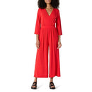 AMAZON ESSENTIALS WOMEN'S WIDE-LEG JUMPSUIT SIZE L BRIGHT POPPY RED - Brand New