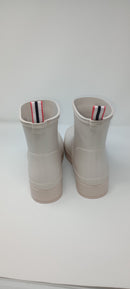 HUNTER WOMENS PLAY SHORT BOOT - SIZE: WOMEN 9M (AU/UK W7) - OFF WHITE/CAST - Like New