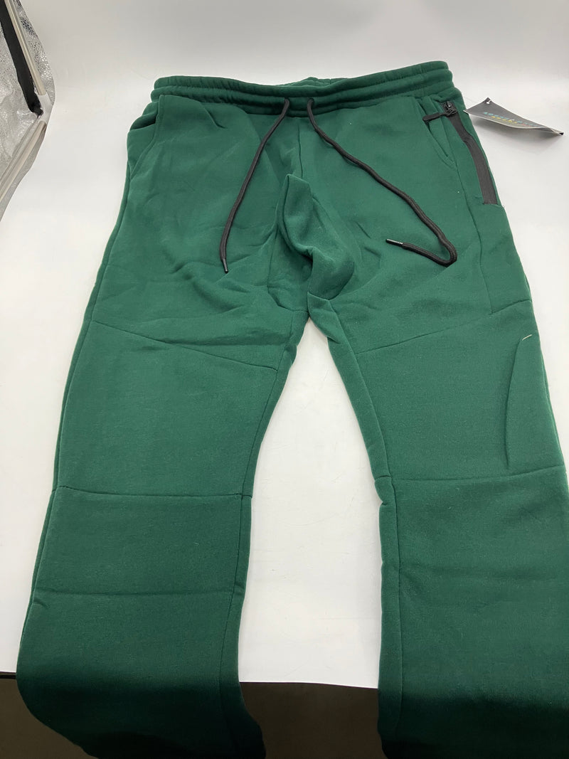 LOGAN AND MARTIN SPORT NYC JOGGER SWEATPANTS - SIZE XL - GREEN HEATHER - 211311 - Like New