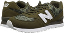 ML574PAA New Balance Men's 574 V2 Paisley Sneaker, Covert Green/White Size 10.5 - Like New