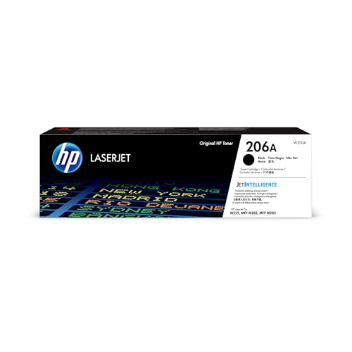 HP 206A BLACK TONER CARTRIDGE WORKS WITH M255 M282 M283 SERIES W2110A BLACK - Brand New