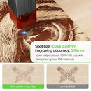 LONGER RAY5 CNC Laser Engraver 3500mW 0.04 * 0.04mm Mini Laser Cutter - BLACK - Like New