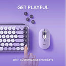 Logitech POP MECHANICAL KEYBOARD WITH CUSTOM EMOJI KEYS, USB, BLUETOOTH COSMOS - Brand New