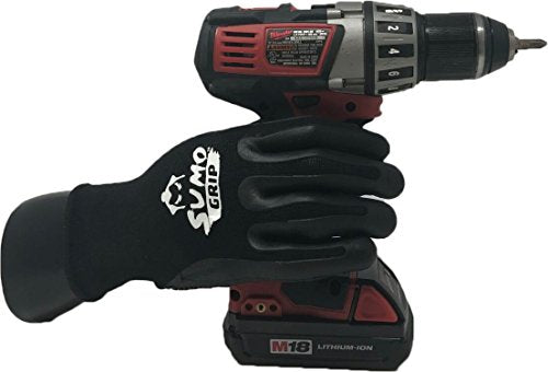 West Chester 713SUMO Sumo Grip Glove XL Elastic Knit Wrist Black 713SUMO - Black - Like New