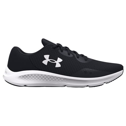 Under Armour Women's Charged Pursuit 3 Running Shoe - Black/Black/White - Size 7 New