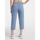 ATHLETIC WORKS WOMEN'S KNIT CAPRI PANTS - SIZE: WOMEN 2XL - MOONSTONE - Like New