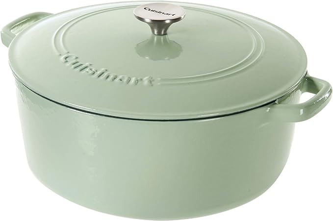 Cuisinart Cast Iron Casserole 7 Quart CI670-30MNT - Mint Green Like New