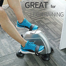 HIMALY MINI EXERCISE BIKE UNDER DESK BIKE PEDAL MACHINE - SILVER - Like New