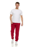 YACHT & SMITH 3 PACK OF MENS JOGGER SWEATPANTS SIZE S - MAROON/GREEN/BLUE - Brand New