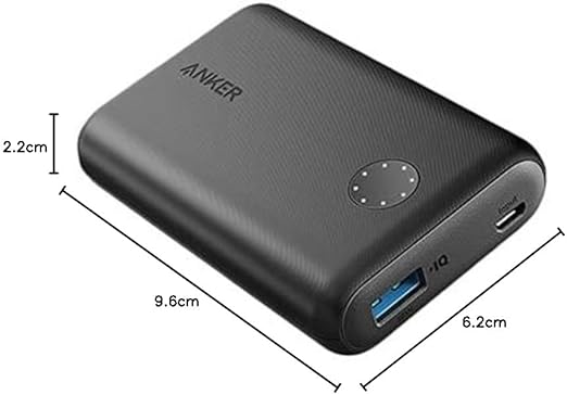 ANKER A1230 POWERCORE POWER BANK, 10000 MAH - BLACK - Like New