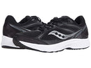 SAUCONY COHESION 14 MEN TRAIL RUN SHOE BLACK/WHITE SIZE 9.5 WIDE - Like New
