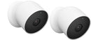 GOOGLE NEST CAM, BATTERY WIRELESS CAMERA 2ND GEN TWO CAMERAS WIRE FREE WHITE - Like New