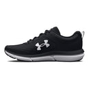UNDER ARMOUR WOMEN'S CHARGED ASSERT 10 SIZE 6 BLACK BLACK WHITE - Like New