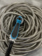 METAL GARDEN HOSE 100FT- STAINLESS STEEL WATER HOSE WITH SOLID FITTING - SILVER - Like New