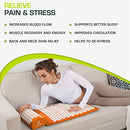 ProsourceFit Acupressure Mat and Pillow Set for Pain/Relax Muscle - Orange - Brand New