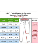 BLUE ICE MEN'S FLEECE-LINED JOGGER SWEATPANTS - SIZE: MEN M - BLACK - Like New