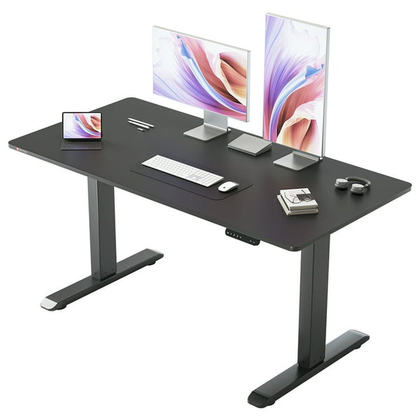 SIHOO ERGONOMIC ADJUSTABLE STANDING DESK WITH LIFT, 55"×28" - BLACK - Like New