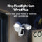 Ring Floodlight Cam Wired Plus Outdoor Home or Business Security White - Like New