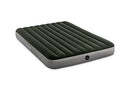 INTEX QUEEN DURA-BEAM PRESTIGE AIRBED WITH BATTERY PUMP 10" THICK - GRAY/GREEN - Like New