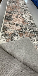 KATHY IRELAND HOME FLANNEL PLUSH AREA RUG 30"X72" 2.5FTX6FT - DARK GRAY - Brand New