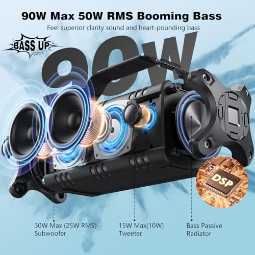 W-KING D8 - POWERFUL SPEAKER - BLACK - Like New