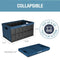 CLEVERMADE COLLAPSIBLE STORAGE BIN (NO LID) OCEAN 3PK - 62L (16 Gal) FOLDING - Like New
