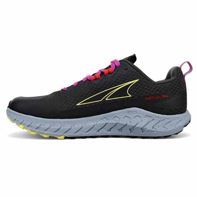 ALTRA OUTROAD RUNNING SHOES BLACK PURPLE - SIZE: WOMEN 9 - BLACK PURPLE - Like New