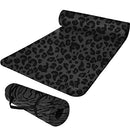 JESSICA SIMPSON YOGA MAT EXTRA THICK PILATES MAT WITH CARRYING STRAP LEOPARD - Brand New