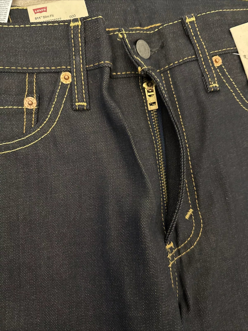 LEVI’S EVI’S 511 SLIM FIT MEN'S JEANS WASH - SIZE: MEN 32X32 - GRAY/BLACK - Brand New