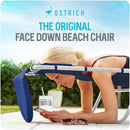 Ostrich The Original Chaise Lounge 72"x22" Reclining Lounger - Blue Stripe - Brand New