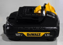 DEWALT 12V LITHIUM ION RECHARGEABLE BATTERY 18WH 1.5AH TYPE1 - BLACK/YELLOW - Like New