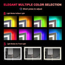 SNOWDOOL LED FOR BATHROOM 40"X36" 8 RGB Backlit +3 Front Lit KM007-RGB1R10091UL - Like New