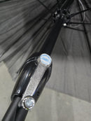 CALIFORNIA UMBRELLA 9' ROUND ALUMINUM PATIO UMBRELLA - CHARCOAL - Like New