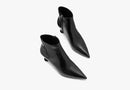 Kj203 Kate Spade Women's GARNISH Zip Up Pump Bootie BLACK SIZE 9 - Like New