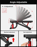 YouTen 1000 LB Weight Bench Heavy Capacity | 9-4-4 Almost 90° Adjustable - Like New