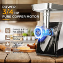 VALLEY SPORTSMAN KITCHEN ELECTRIC MEAT GRINDER 3/4 HP 1A-PG208 - BLACK - Like New