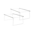 SMEAD STEEL HANGING FILE FOLDER FRAMES 2 COUNT ADJUSTABLE DEPTH 64873 - GRAY - Like New