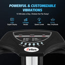 ZELUS WHOLE BODY VIBRATION PLATE, 500W, 99 LEVELS 3 PRESET MODES, 330LB - BLACK - Like New