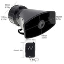 EPATHCHINA 7 TONE SOUND LOUD CAR SIREN VEHICLE HORN AMBULANCE REMOTE - BLACK - Like New
