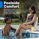 Step2 Folding Adult Flip Seat Portable Outdoor Chair Ground Backrest Capri Blue - Brand New