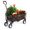 YSSOA ROLLING COLLAPSIBLE GARDEN CART - BROWN - Like New