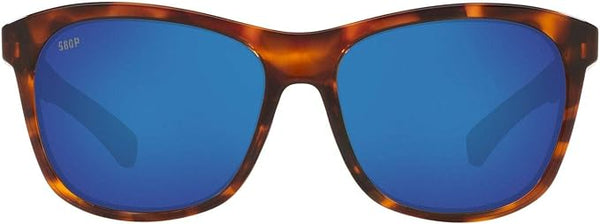 COSTA VELA VLA-10-OBMP Blue Mirror Polycarbonate Lenses/Tortoise Frame Like New