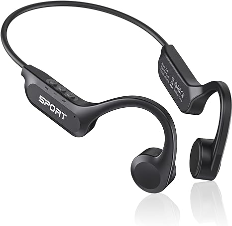 CXK Bone Conduction Bluetooth 5.3 Open Ear Headphones X14-BLACK - BLACK Like New