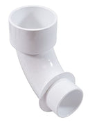 WATERWAY PLASTICS WATERWAY 2 1/2" S X 2" SPG 90O SWEEP ELL 411-9160 - WHITE - Like New