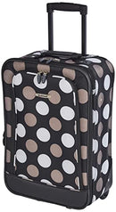 ROCKLAND FASHION SOFTSIDE LUGGAGE SET, 2-PIECE LUGGAGE - NEW BLACK DOT - Like New