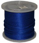 T.W Evans Cordage 98016 5/8"x200' Solid Braid Propylene Derby Rope - Blue - Brand New
