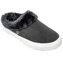 Minnetonka Women's Windy Casual Suede Slip-On Sneakers Charcoal Size 8 - Brand New