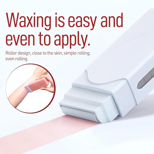 WAXFANS ROLL ON ROSE WAX KIT - EASY HAIR REMOVAL WARMER/WAXER - Black/White Like New